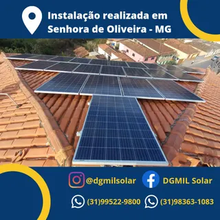 Instalação fotovoltaica DGMIL SOLAR